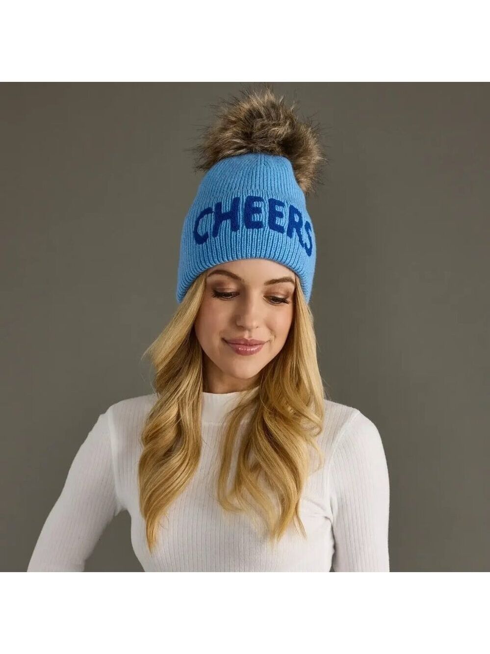 ($20) "Cheers" Hat - Blue